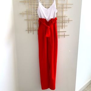 Red and white jumper